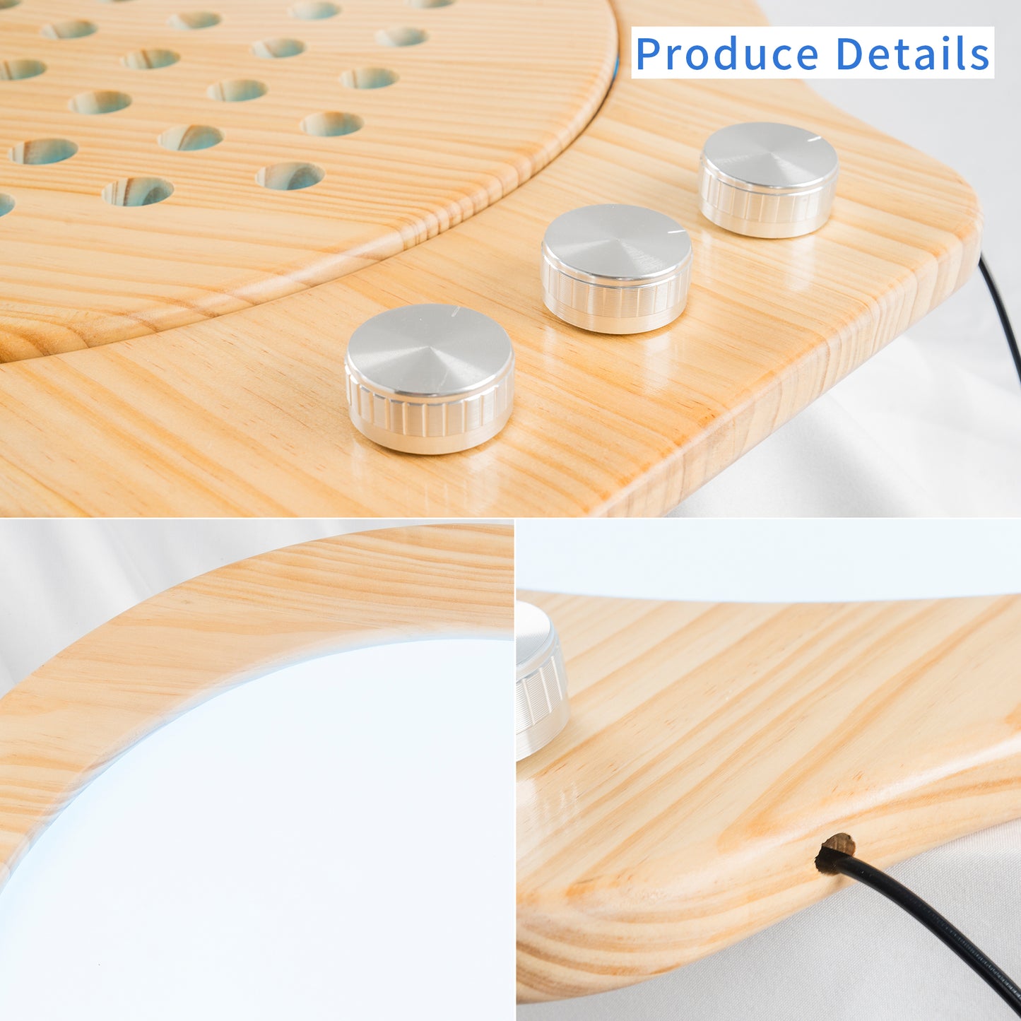 Knob hand adjustable color light game board