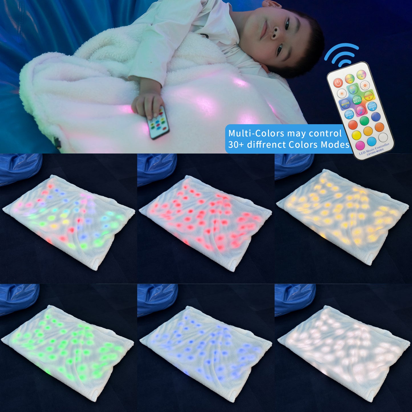 Sensory Plush Blanket Small