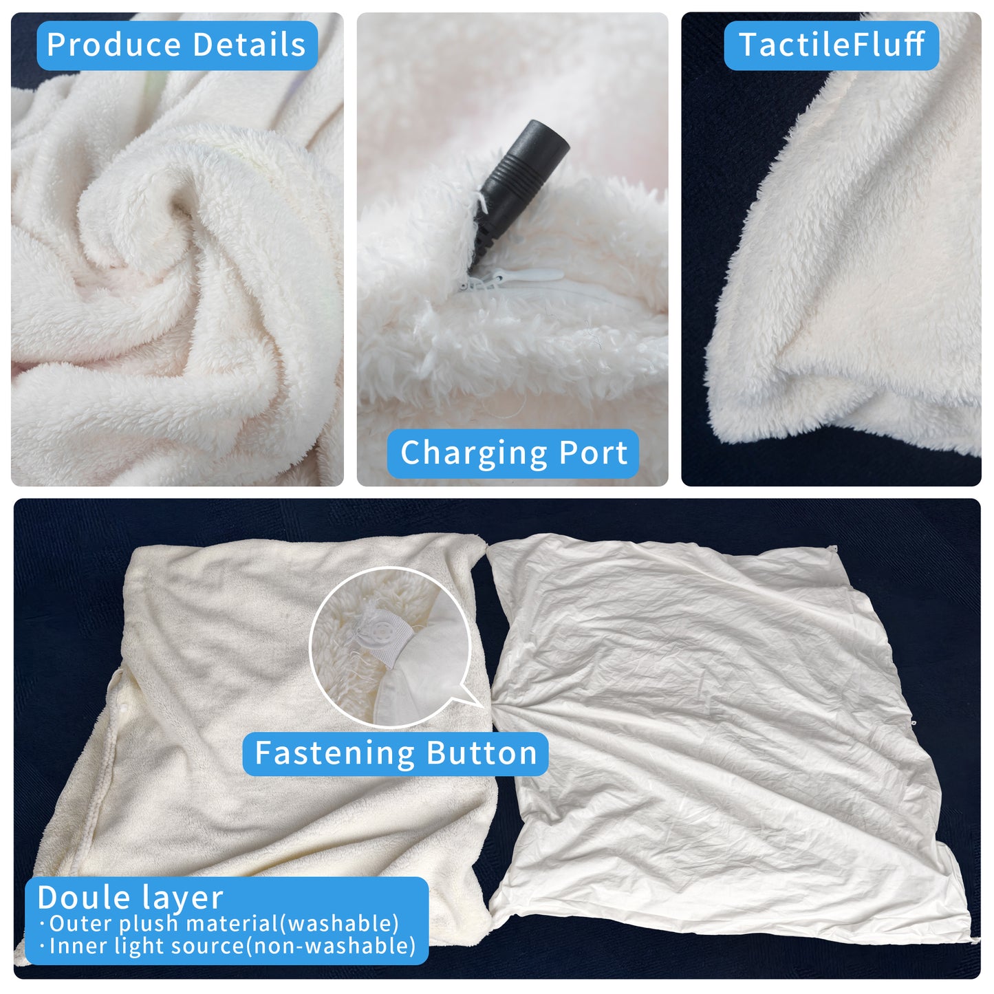 Sensory Plush Blanket Small