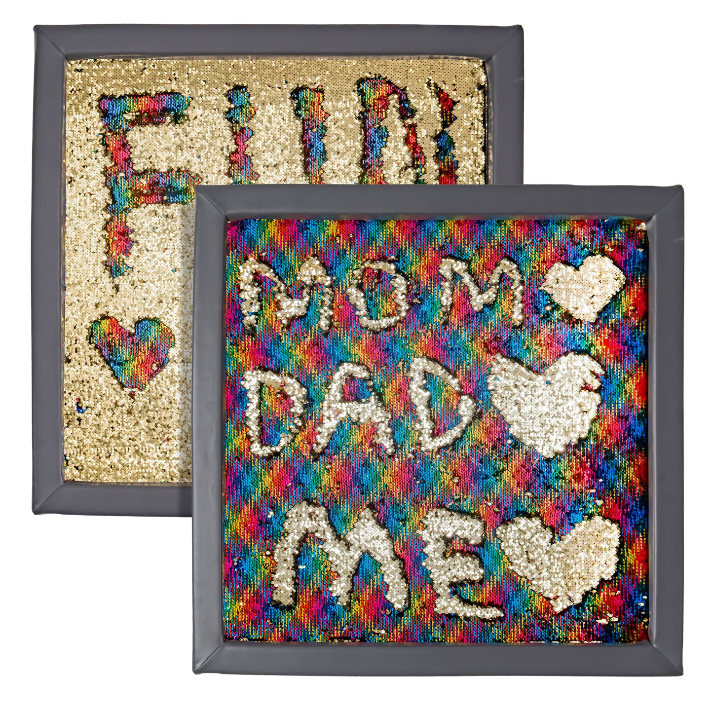 Soft pad Double-Sided Sequin Panel grey
