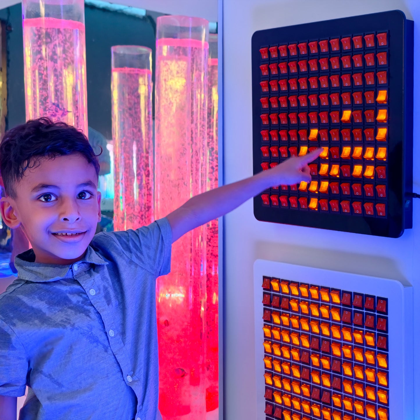 Interactive LED Sensory Switch Board for Kids