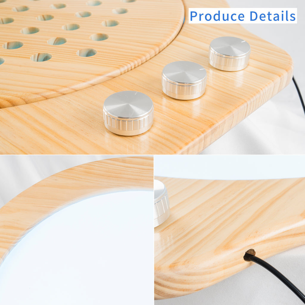 Rainbow Glow Sensory Light Pad – 26" Round RGB Spin Board for Kids’ Color & Visual Play