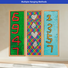 Narrow Color Flip Sequin Wall Panels – 3pc Sensory Boards with Wooden Frames for Home, Classrooms & Therapy