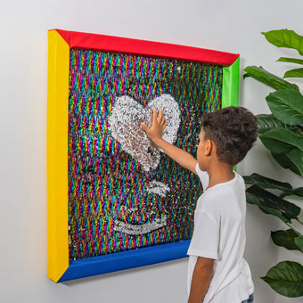 Rainbow Glow Sensory Sequin Board – 33