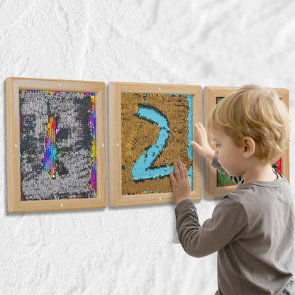 Square double-sided sequin panel