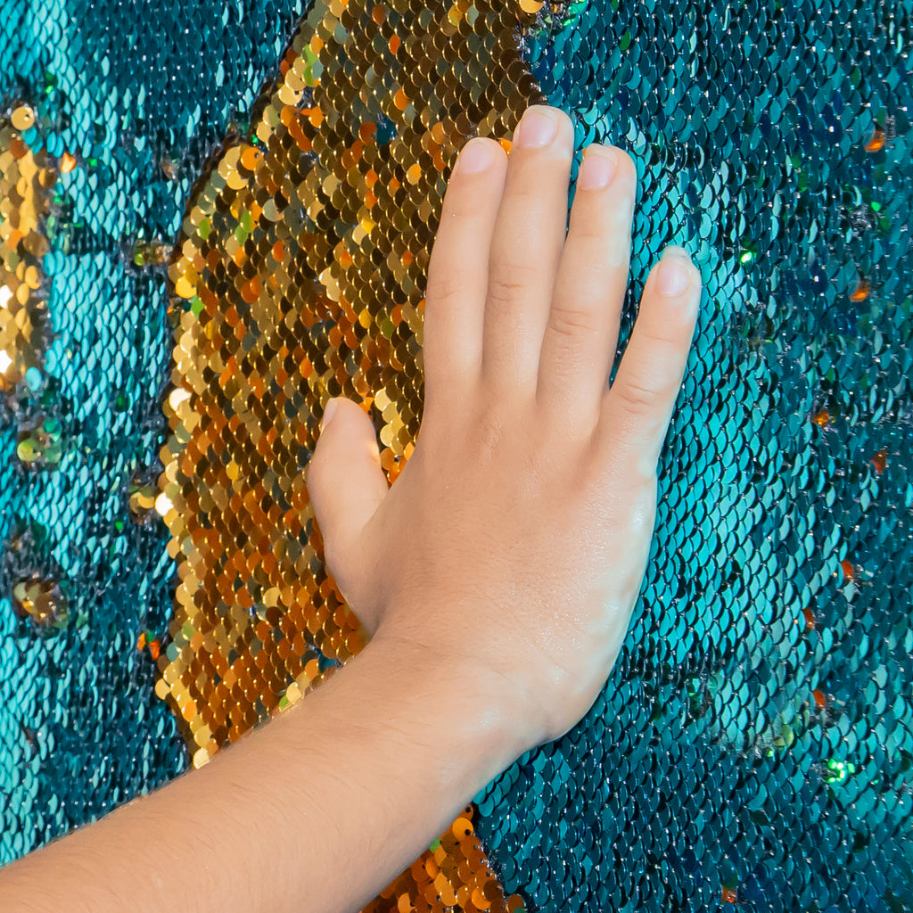 Narrow Color Flip Sequin Wall Panels – 3pc Sensory Boards with Wooden Frames for Home, Classrooms & Therapy