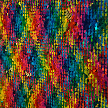 Rainbow Glow Sensory Sequin Board – 33"x33" Interactive Touch Panel with Padded Grey Frame