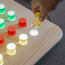 LED Sensory Peg Board – Wall-Mount Acrylic Panel with 64 Pegs for Kids’ Interactive Play