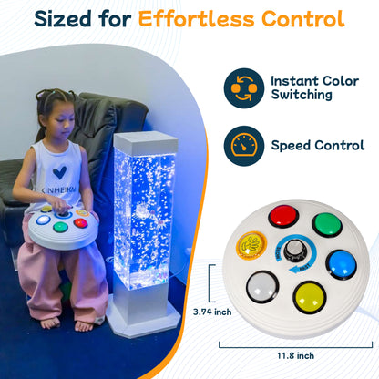 Rechargeable Button Controller 2.0 – Universal Remote for Bubble Tube, Bubble Wall Lights & Galaxy Fiber Optic Lamp