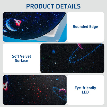 Galaxy Fiber Optic Ceiling Light for Sensory Rooms – Starry Sky LED Ceiling Lamp with 7-Color Lighting Modes
