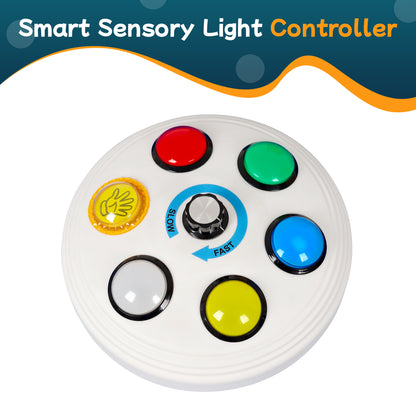 Rechargeable Button Controller 2.0 – Universal Remote for Bubble Tube, Bubble Wall Lights & Galaxy Fiber Optic Lamp