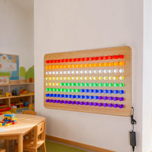 Wall-Mounted LED Sensory Peg Board – Interactive Light & Color Learning Panel