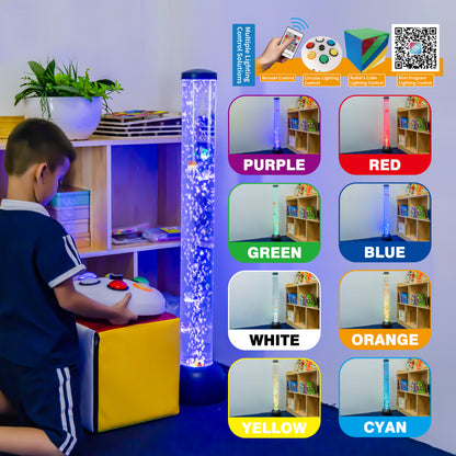 3.3ft Sensory Bubble Fish Aquarium Lamp with Remote