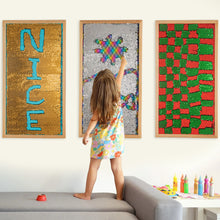 3-Piece Sensory Wall Panels – 43x23 Boards with Wooden Frame for Kids, Therapy Rooms & Classrooms