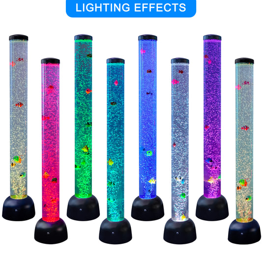 3.3ft Sensory Bubble Fish Aquarium Lamp with Remote
