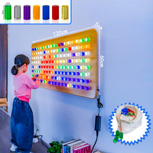 Wall-Mounted LED Sensory Peg Board – Interactive Light & Color Learning Panel