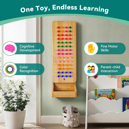 Small Wall-Mounted Sensory Light Peg Board – Creative LED Wall Toy For Sensory Room & Home