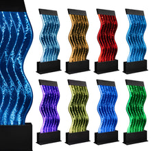 S-Curved LED Wave Bubble Wall – Sensory Water Panel for Sensory Rooms, Schools & Public Spaces