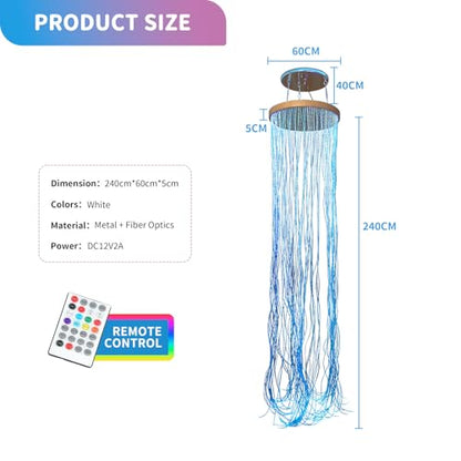 Galaxy Glow Fiber Curtain for Sensory Play. Touch & Visual Stimulation. Perfect for Children's Sensory Rooms and Environments.