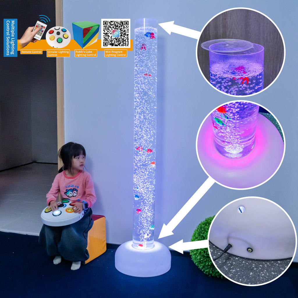67" LED Sensory Bubble Tube Lamp – Calming Light for Autism & ADHD Therapy