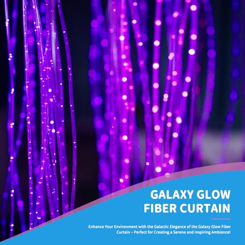 Galaxy Glow Fiber Curtain for Sensory Play. Touch & Visual Stimulation. Perfect for Children's Sensory Rooms and Environments.