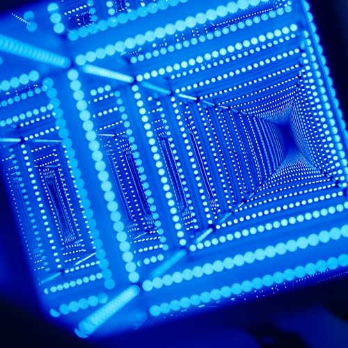 3D Infinity Mirror Sensory Light – Color-Changing LED Tunnel Lamp for Therapy & Home Décor