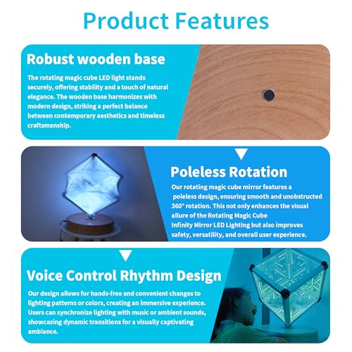 3D Infinity Mirror Sensory Light – Color-Changing LED Tunnel Lamp for Therapy & Home Décor