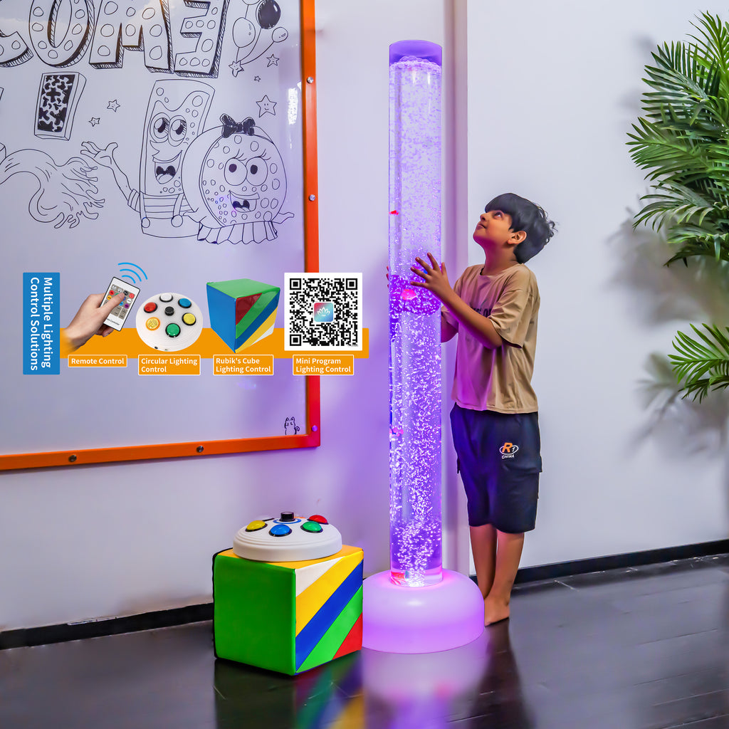 67" LED Sensory Bubble Tube Lamp – Calming Light for Autism & ADHD Therapy