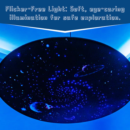Galaxy Fiber Optic Ceiling Light for Sensory Rooms – Starry Sky LED Ceiling Lamp with 7-Color Lighting Modes