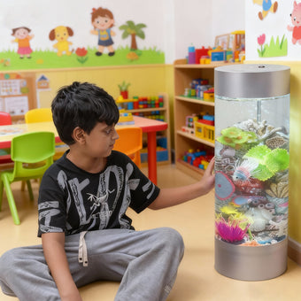 Fantasy Coral Aquarium Lamp – LED Color-Changing Bubble Fish Light for Sensory Rooms & Kids’ Décor