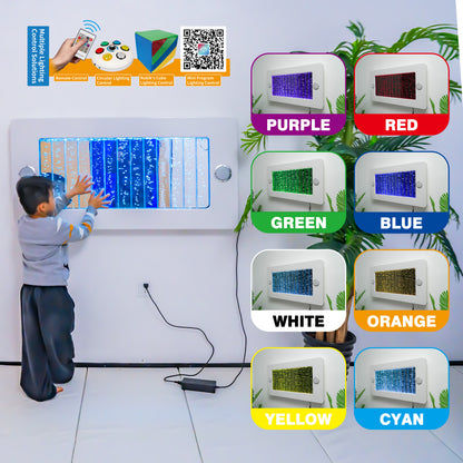 4ft LED Sensory Bubble Wall with Bluetooth Speaker – Wall-Mounted