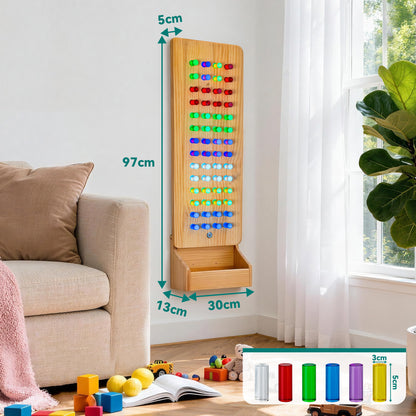 Small Wall-Mounted Sensory Light Peg Board – Creative LED Wall Toy For Sensory Room & Home