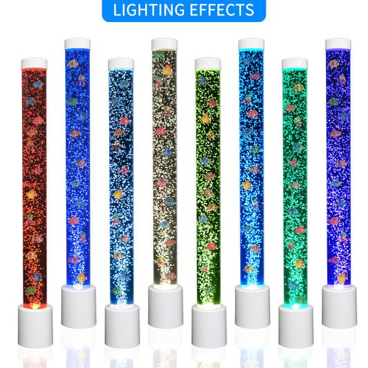 4FT Sensory Bubble Tube Lamp with LED Color-Changing Light