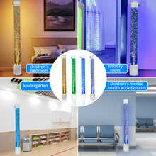 Extra-Large 6FT Sensory Bubble Fish Tube with Remote Control – 8-Color Changing LED Mood Light & Adjustable Wall Mount for Kids & Adults