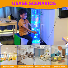 Jumble Beads Sensory Bubble Lamp – Tall LED Color-Changing Bubble Tube for Kids, Autism Therapy, Relaxation & Home Calm Corner