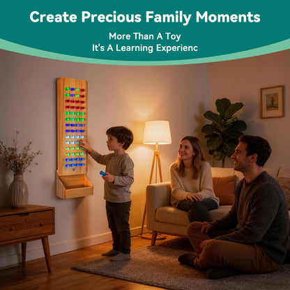 Small Wall-Mounted Sensory Light Peg Board – Creative LED Wall Toy For Sensory Room & Home