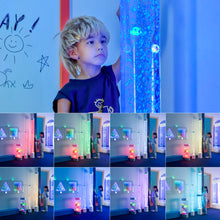 Extra-Large 6FT Sensory Bubble Fish Tube with Remote Control – 8-Color Changing LED Mood Light & Adjustable Wall Mount for Kids & Adults