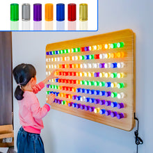 Wall-Mounted LED Sensory Peg Board – Interactive Light & Color Learning Panel